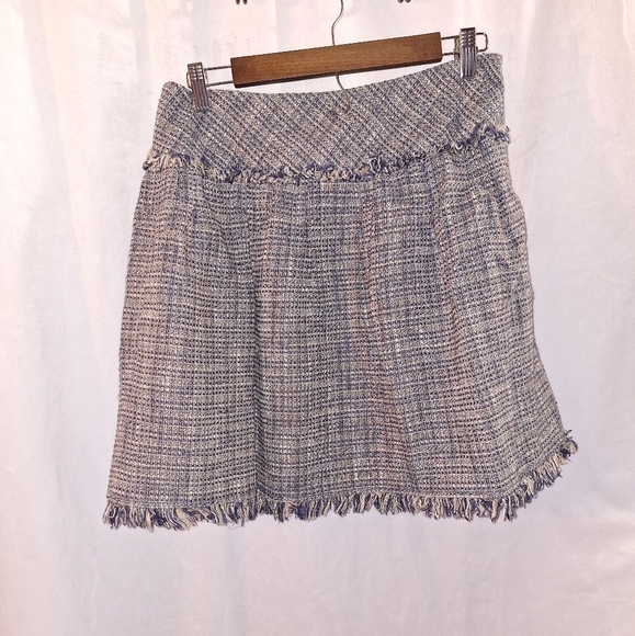 BCBGMaxAzria Gray and Blue Mini Skirt - Picture 2 of 6